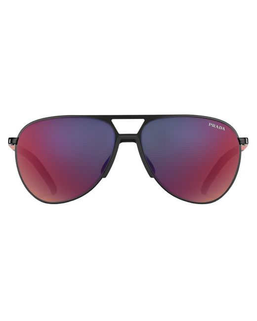 Prada Linea Rossa aviator-frame sunglasses