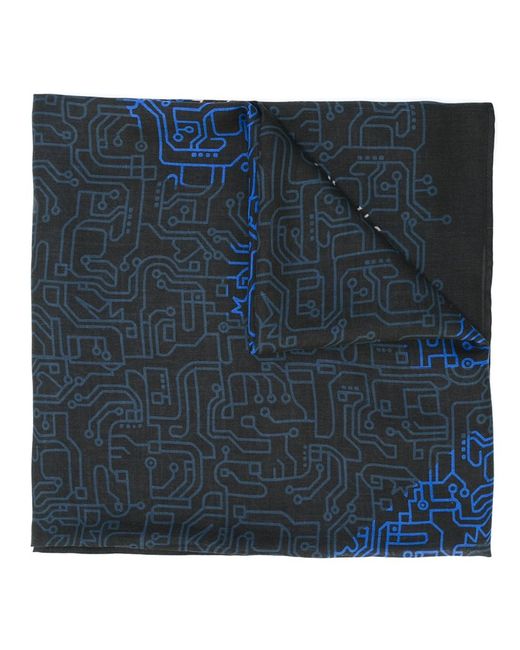 Furla labyrinth print scarf Modal/Cashmere