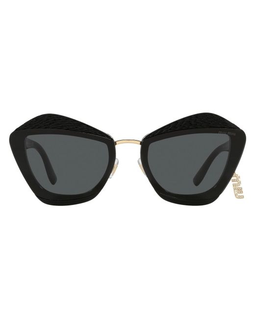 Miu Miu Charms geometric-frame sunglasses