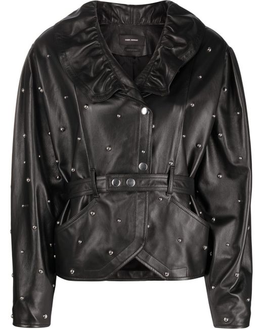 Isabel Marant stud-detail leather jacket