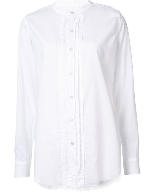 Nsf band collar shirt XS Cotton/Tencel