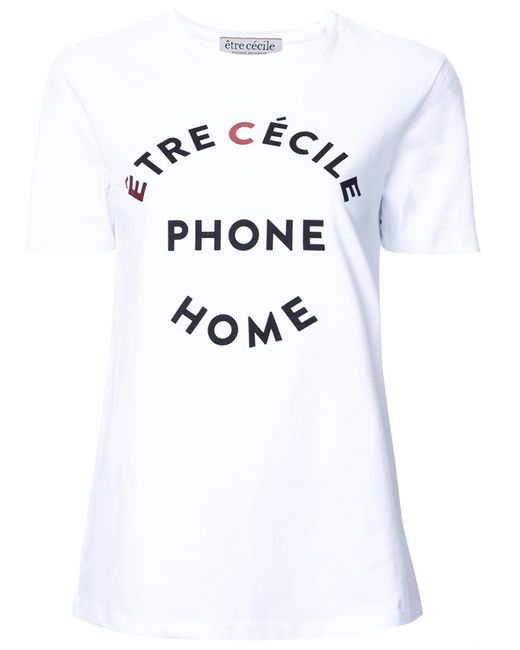 Être Cécile EC Phone Home T-shirt XS Cotton