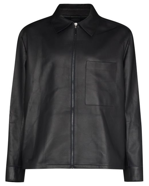 Studio Nicholson Nebo zip-up leather jacket