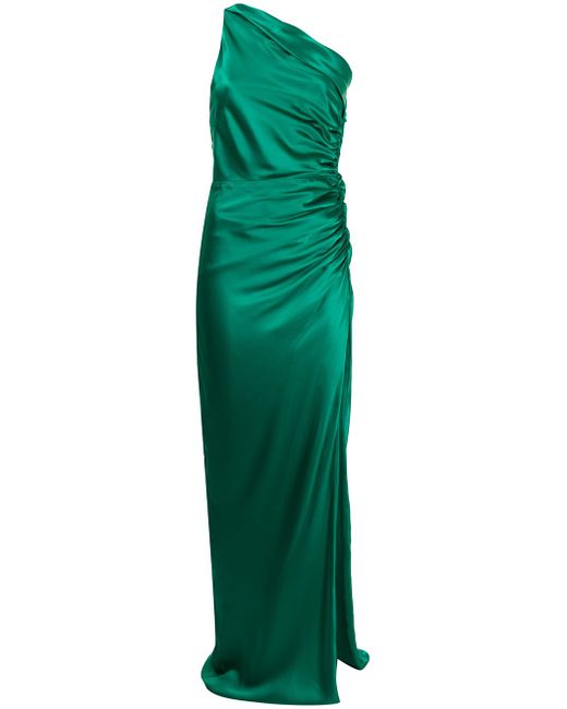 Michelle Mason asymmetric gathered gown