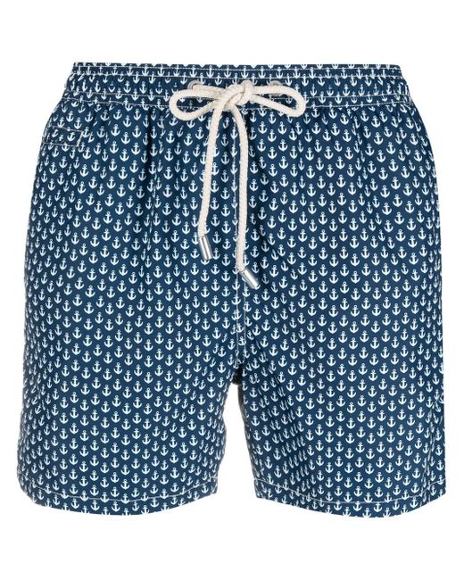 Mc2 Saint Barth anchor-print swim shorts