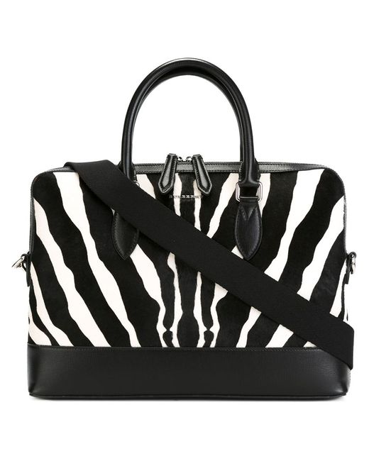 Burberry zebra print briefcase