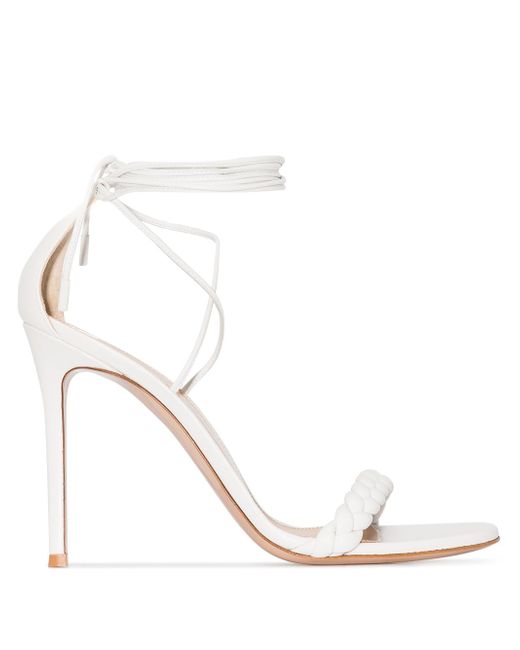 Gianvito Rossi Leomi 105mm braided lace-up sandals