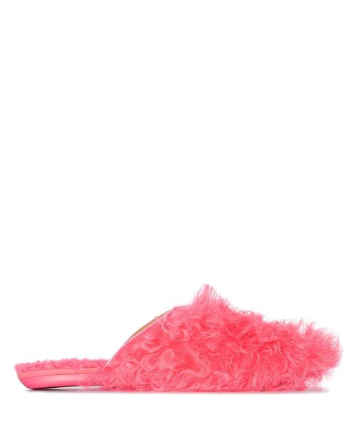 Molly Goddard x UGG shearling slippers