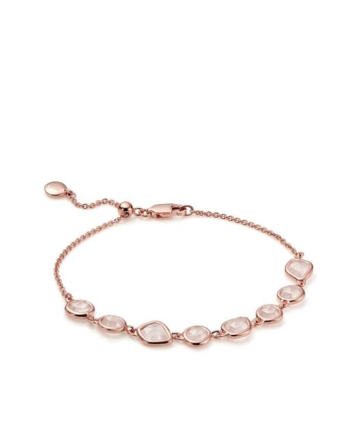 Monica Vinader 18kt rose gold Siren Mini Nugget Cluster bracelet