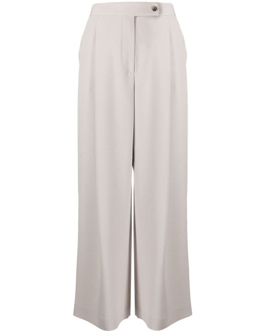 Giorgio Armani wide-leg tailored silk trousers