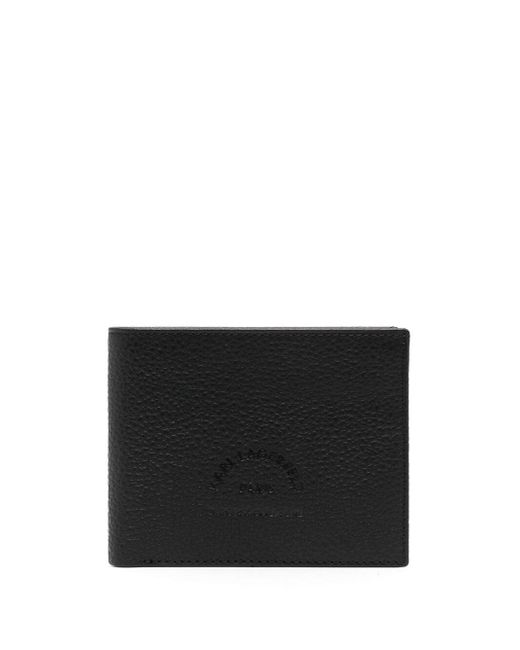 Karl Lagerfeld logo-print leather wallet