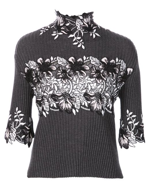 Giambattista Valli embellished pullover 46 Wool/Nylon/Polyester/Viscose