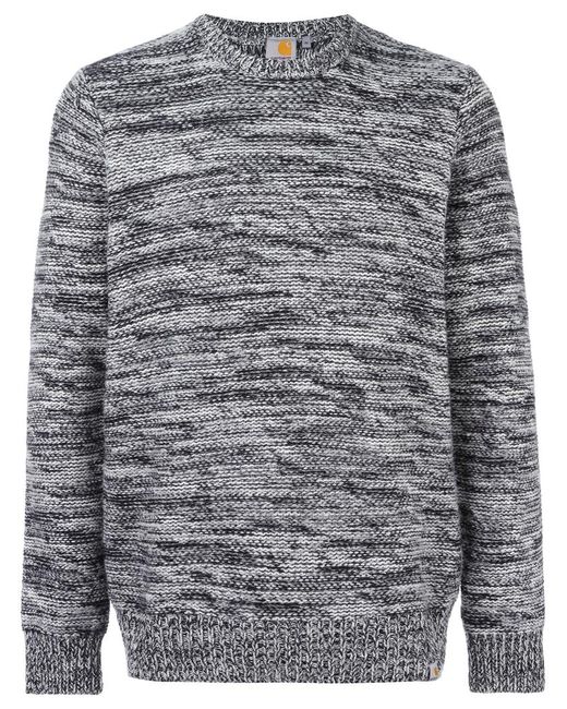 Carhartt blurry stripes sweater Small Nylon/Sheep Skin/Shearling