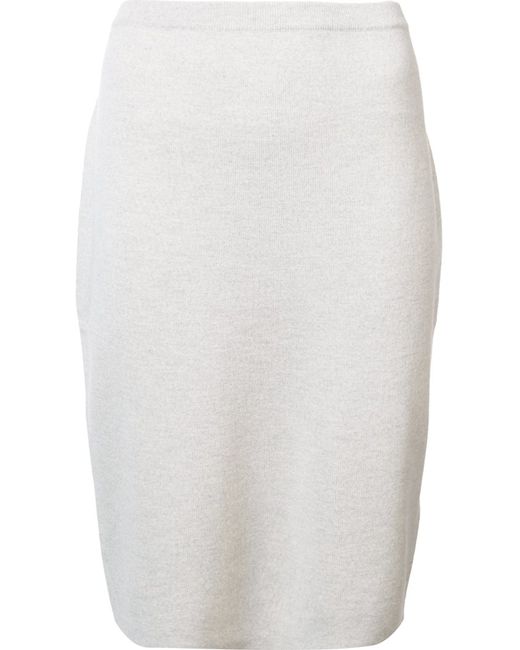 Eileen Fisher knitted pencil skirt Large Wool