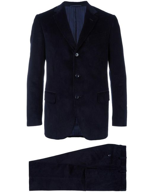 Mp Massimo Piombo corduroy velvet suit 48 Cotton/Cupro