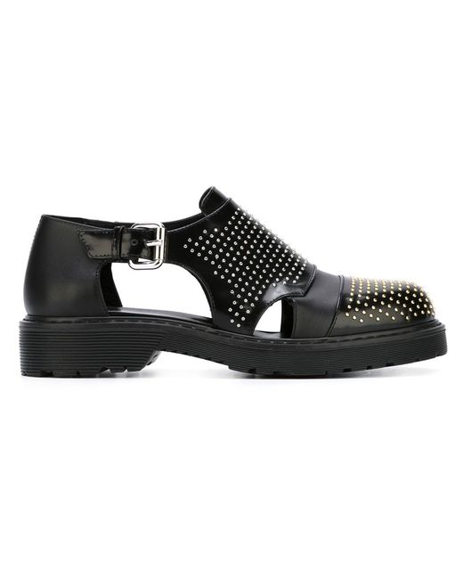 McQ Alexander McQueen studded cut-out shoes