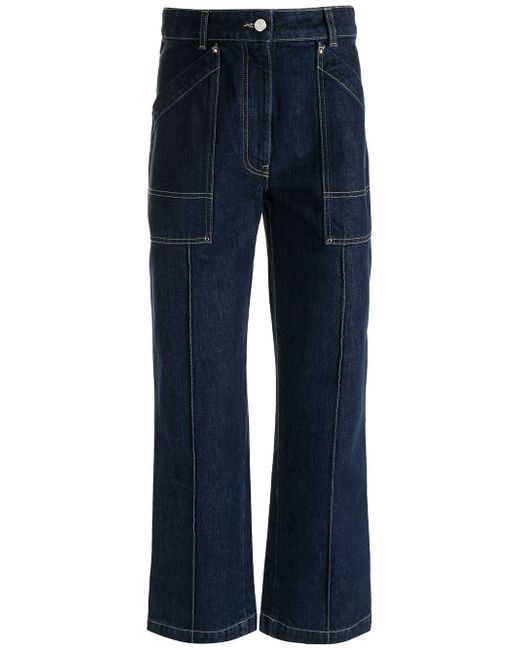 Moncler cropped wide-leg jeans
