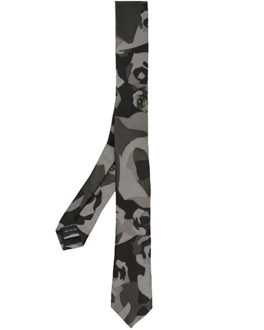 Les Hommes camouflage-print pointed tie