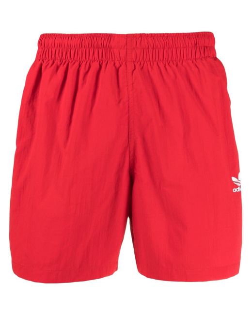 Adidas logo-print swim shorts