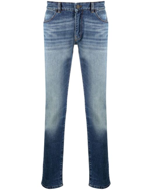 Pt01 low-rise straight-leg jeans