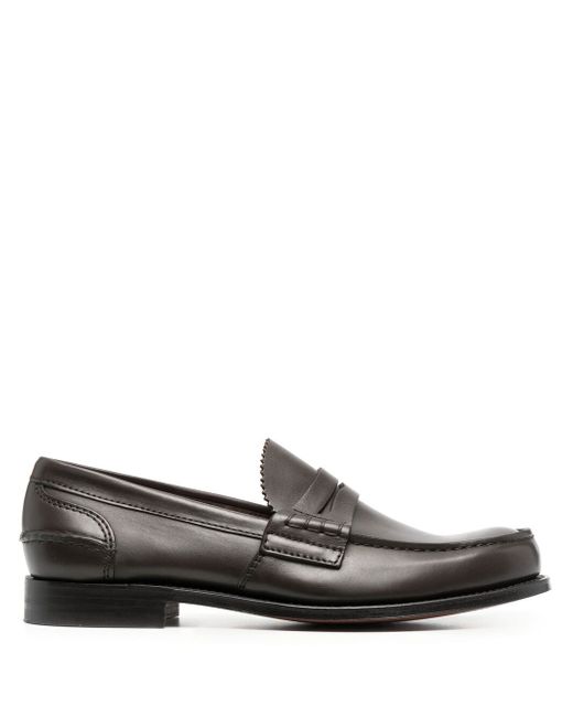 Church's polished-finish round-toe loafers