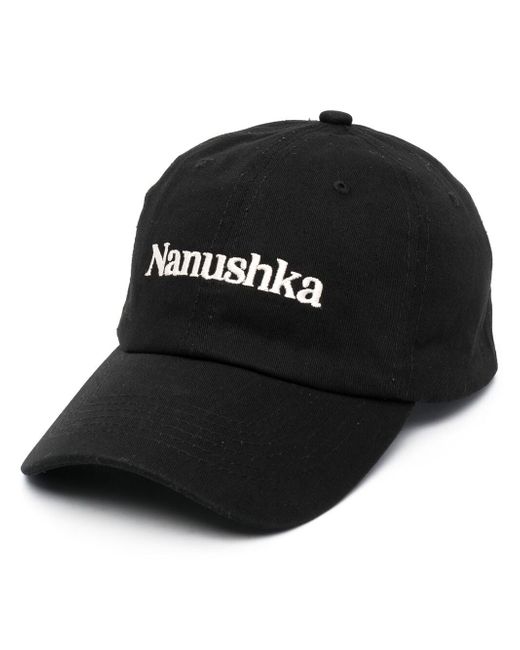 Nanushka logo-print cap
