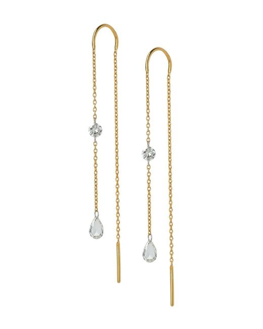 The Alkemistry 18kt gold Aria diamond threader earrings