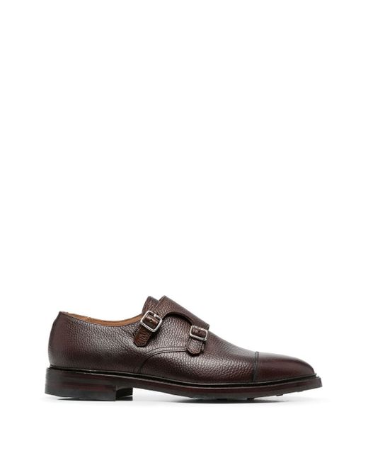 Crockett & Jones Harrogate leather monk shoes