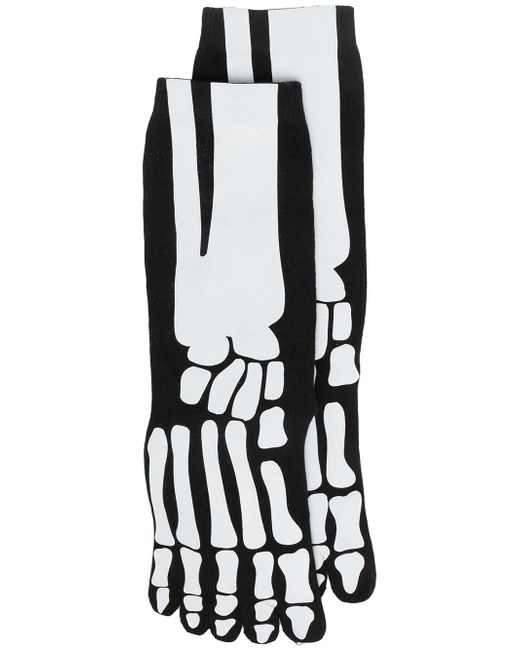 Natasha Zinko skeleton print socks