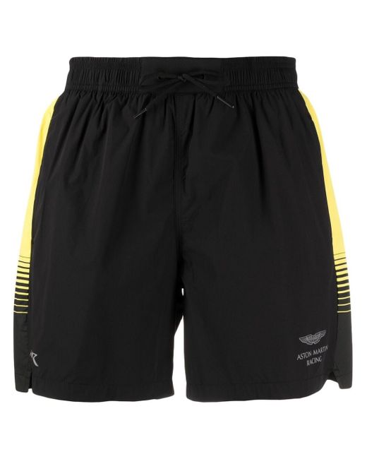 Hackett logo-print swim shorts