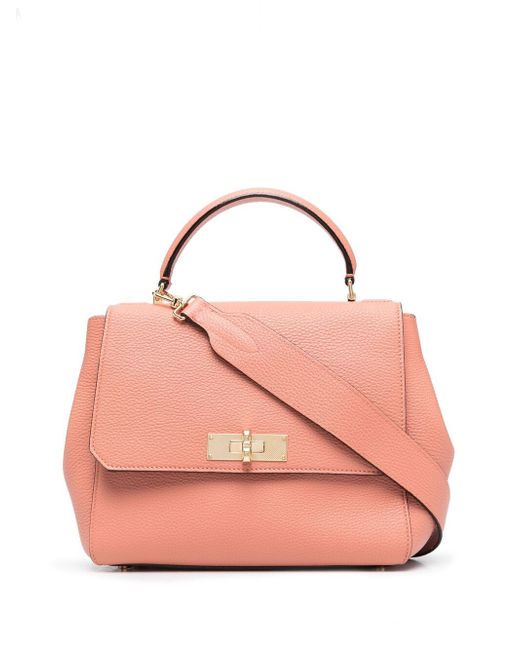 Bally grained leather top-handle bag
