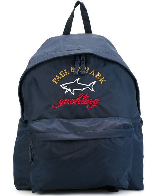 Paul & Shark two tone logo backpack