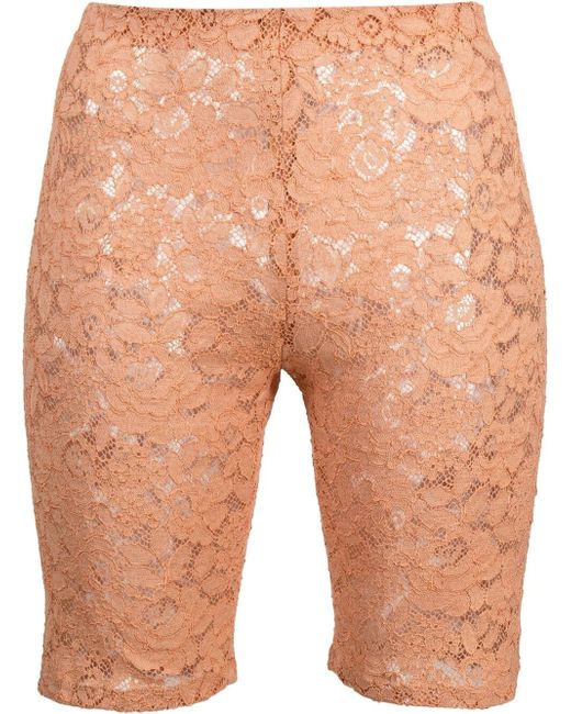Stella McCartney floral-lace cycling shorts