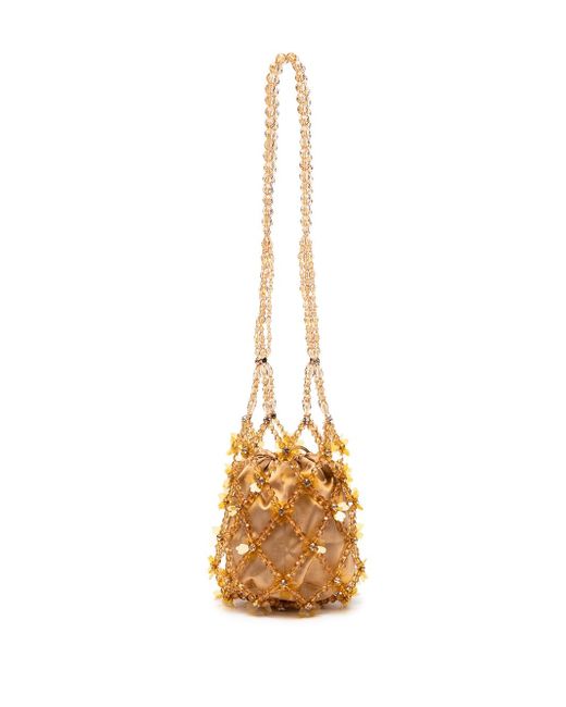 Simone Rocha floral-embellished bucket bag
