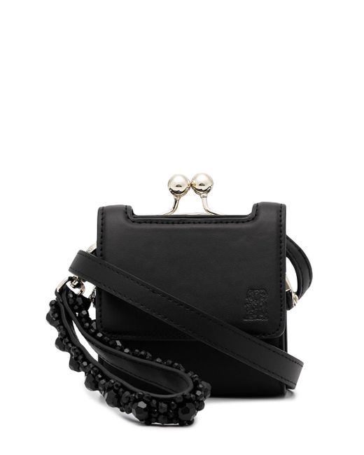 Simone Rocha logo leather purse