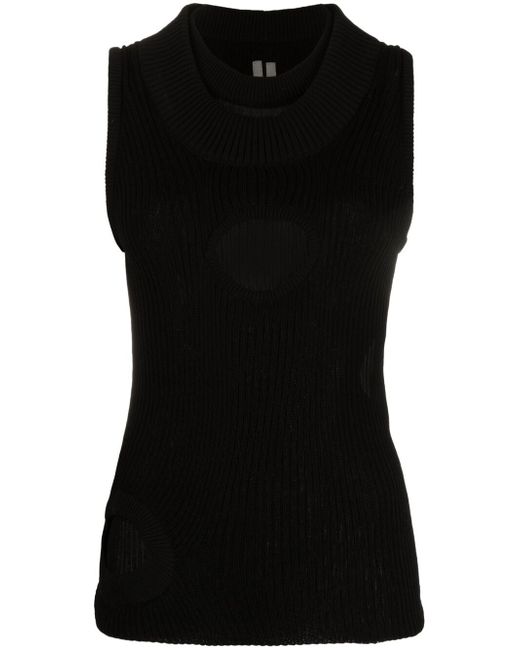 Rick Owens sleeveless double-layer knit top