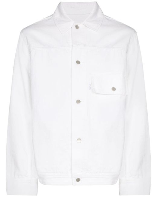 Studio Nicholson button-up cotton denim jacket