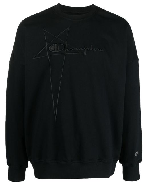 Rick Owens X Champion logo-print pullover sweatshirt