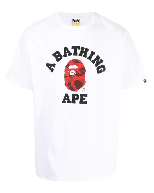 A Bathing Ape logo-print T-shirt