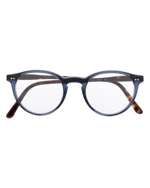 Polo Ralph Lauren tortoiseshell-effect round glasses