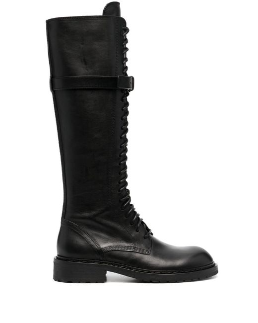 Ann Demeulemeester knee-length lace-up boots