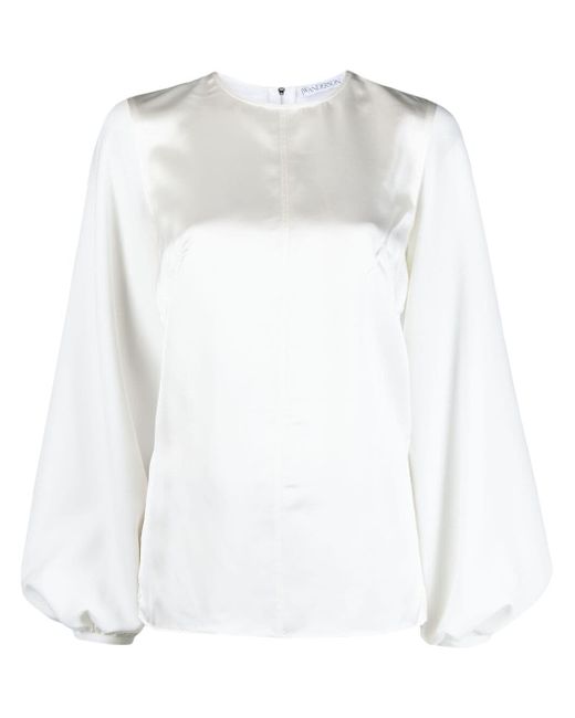 J.W.Anderson panelled long-sleeve blouse