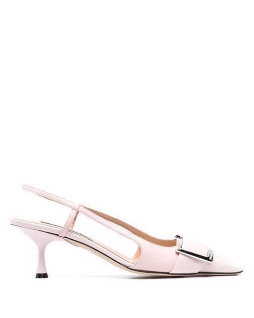 Sergio Rossi buckle-detail slingback pumps