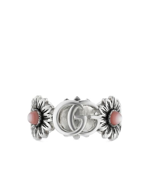 Gucci Double G flower ring