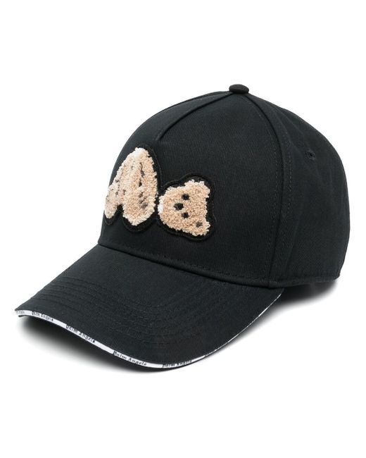 Palm Angels bear motif baseball cap