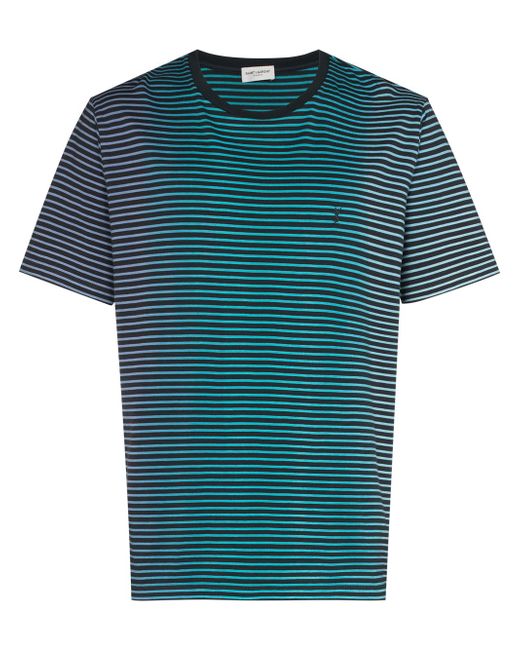 Saint Laurent striped logo T-shirt