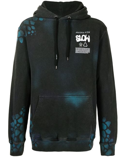 Mauna Kea spray turtle print hoodie