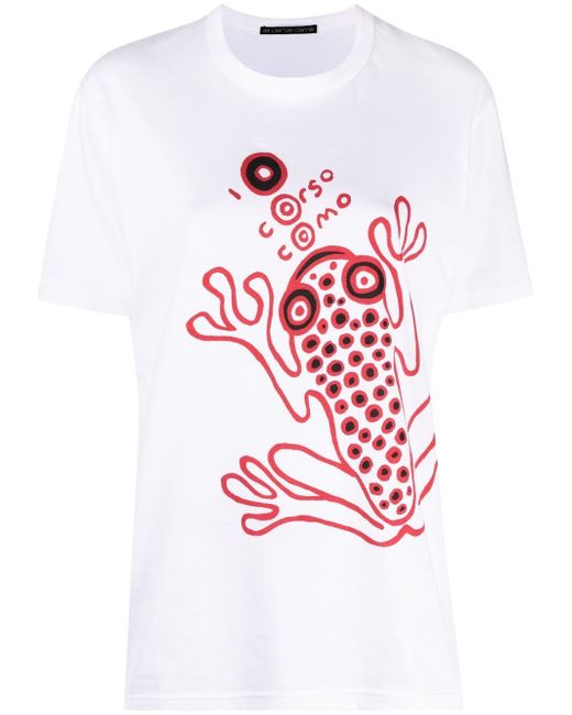 10 Corso Como frog-print logo T-shirt