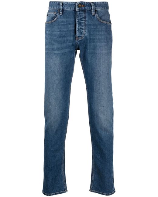 Emporio Armani slim-fit cotton jeans