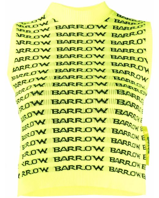 Barrow logo-print knitted vest